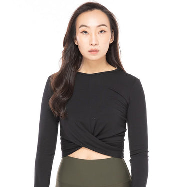 Front Twist Long Sleeve Top