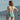 One-Piece Suit with Cross Back Detail